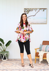 New Look Mila Top Paintbrush Print