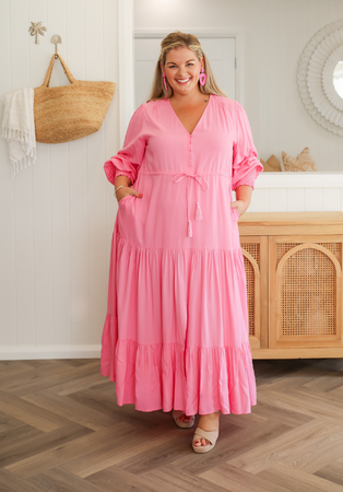 alexandria maxi dress Women's Black Maxi Dress - Long Sleeve - Sizes 6 - 26