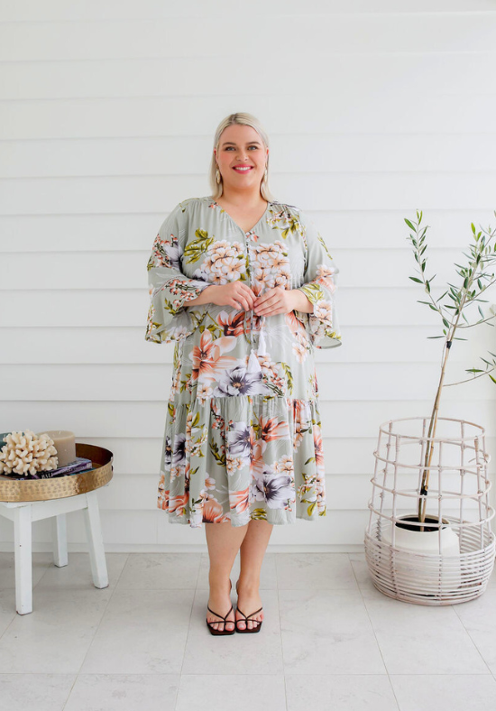 Bronte Dress Sage - Daisy’s Closet