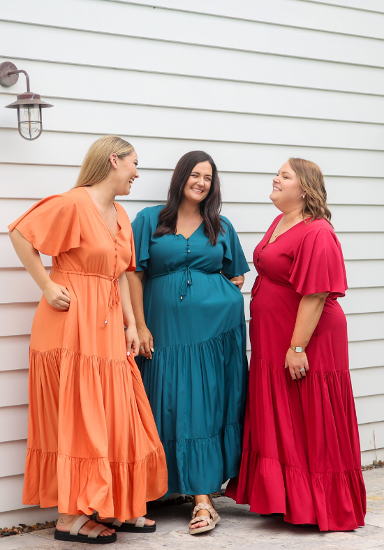 New Gracie Maxi Dress Rust - Daisy’s Closet