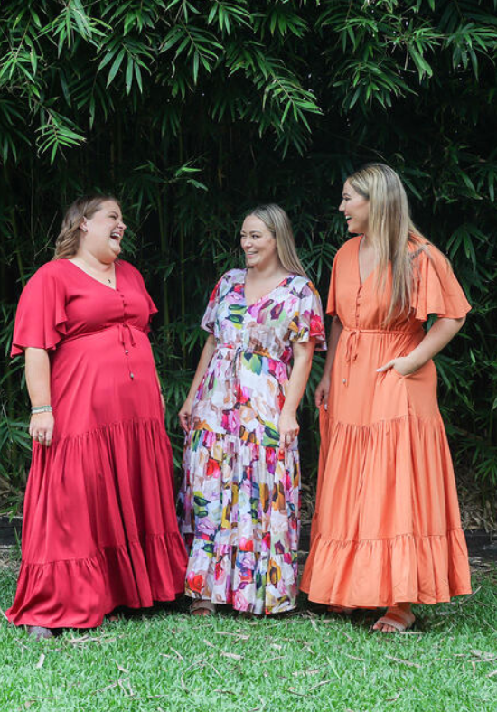 New Gracie Maxi Dress Rust - Daisy’s Closet