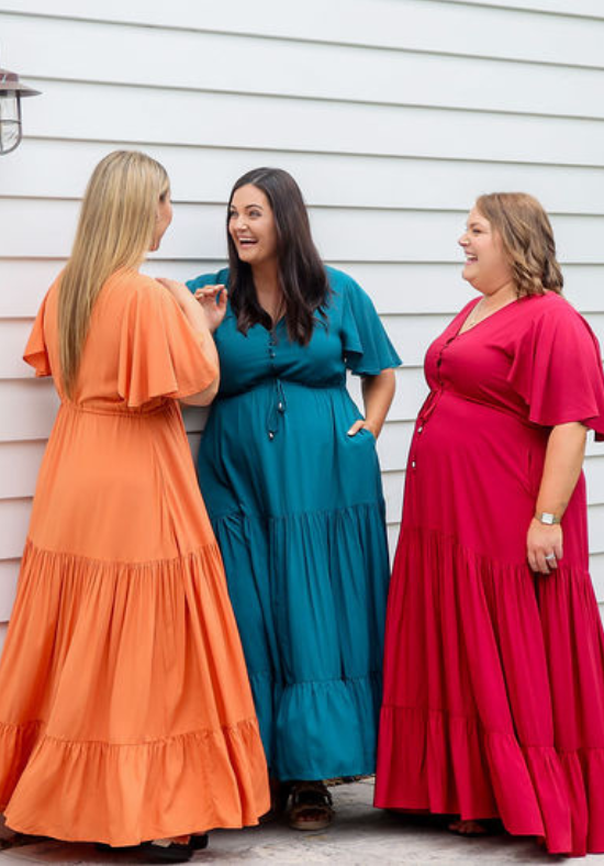 New Gracie Maxi Dress Rust - Daisy’s Closet