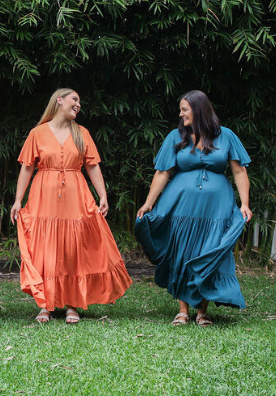 New Gracie Maxi Dress Rust - Daisy’s Closet