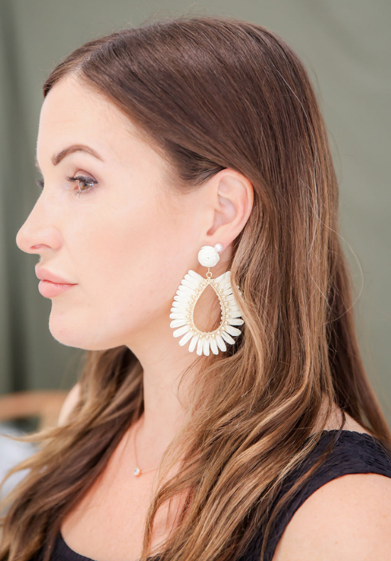 Lola Ivory Earrings - Daisy’s Closet