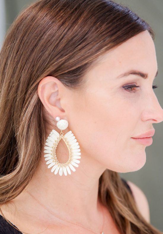Lola Ivory Earrings - Daisy’s Closet