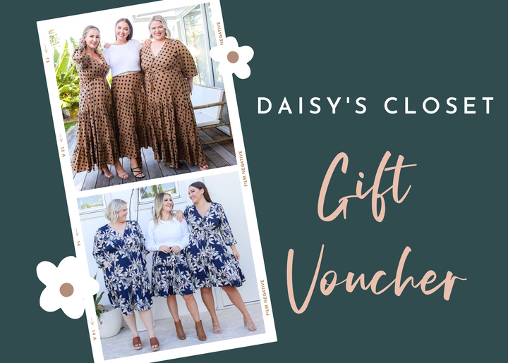 Ladies Online Clothing Boutique - Australia - Sizes 6 - 26 - Gift Voucher - Daisy's Closet