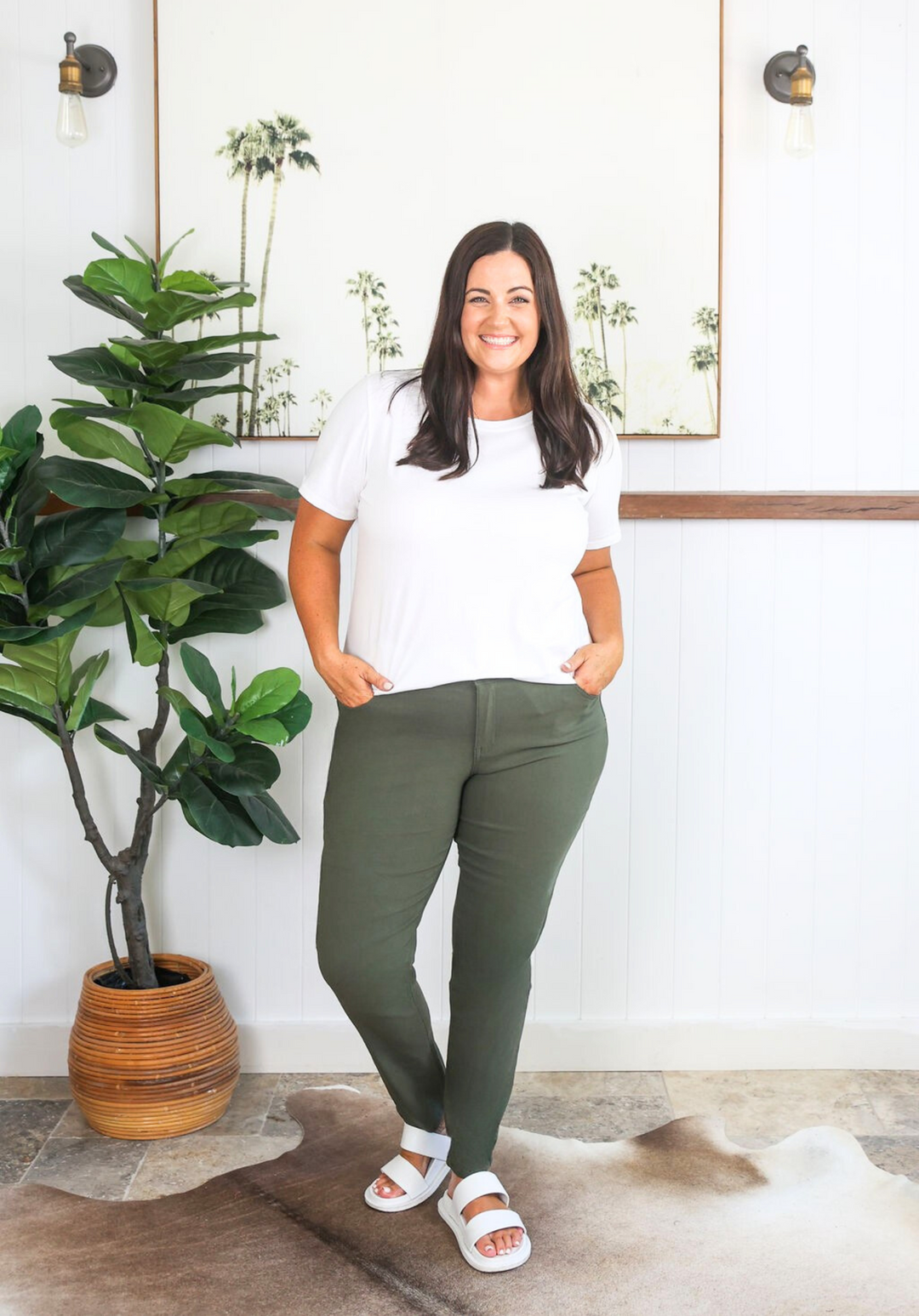 New Look Delta Jeans Khaki - Daisy’s Closet