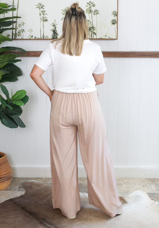 Lela Pants Beige - Daisy’s Closet