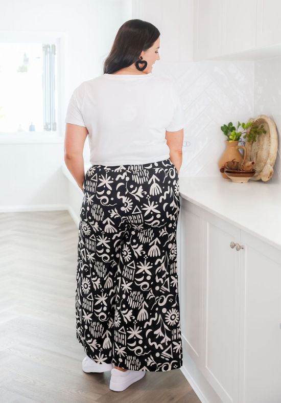 Lela Pants Sunchaser Black - Daisy’s Closet