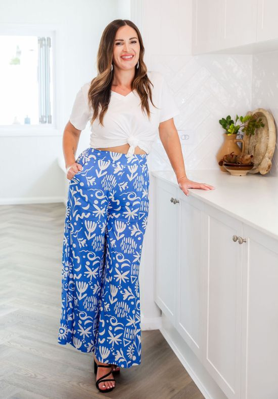 Lela Pants Sunchaser Blue - Daisy’s Closet