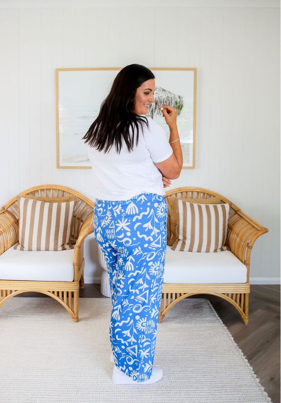 Lela Pants Sunchaser Blue - Daisy’s Closet