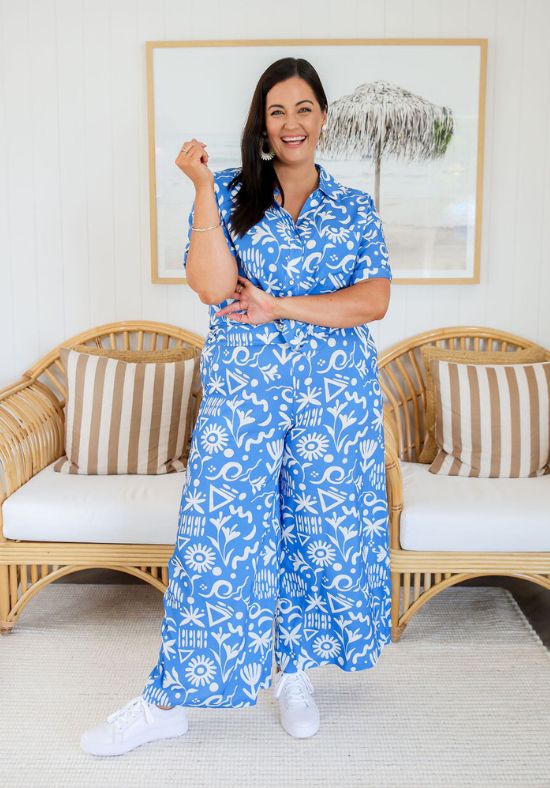 Lela Pants Sunchaser Blue - Daisy’s Closet