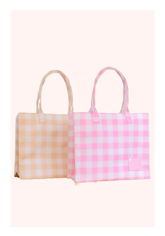 Daisy's Closet Luxe Tote Gingham Bag 