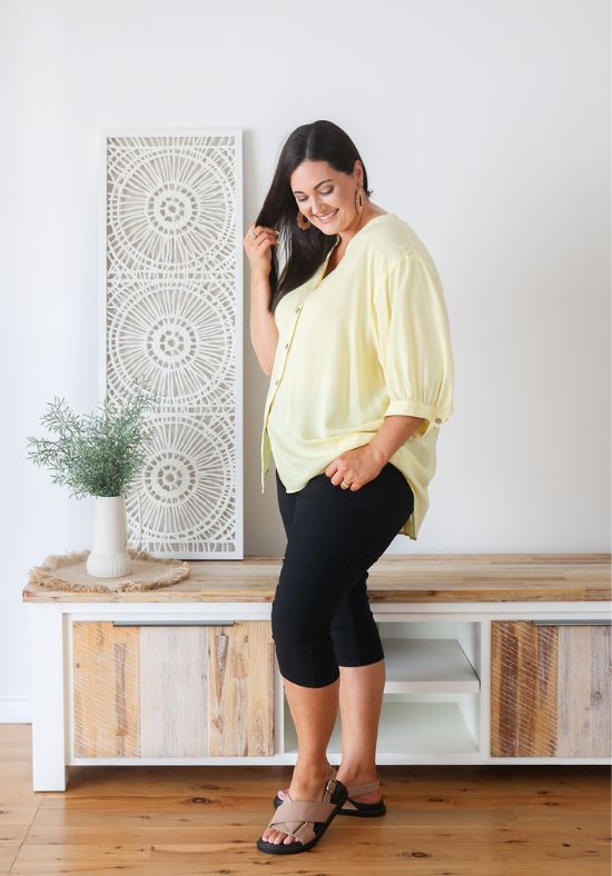 Halley Top Lemon - Daisy’s Closet