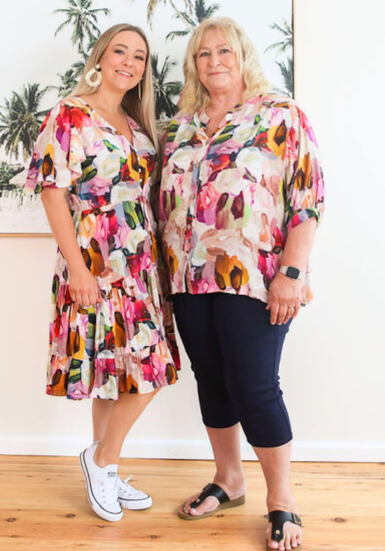 Halley Top Paintbrush Print - Daisy’s Closet