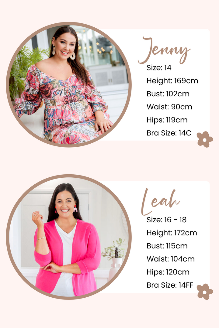 Remi Top Long Sleeve Grey Floral - Daisy’s Closet