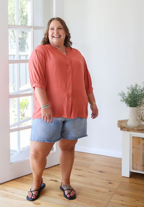 Halley Top Rust - Daisy’s Closet