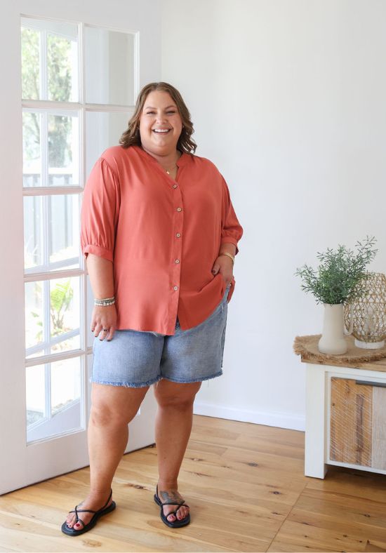 Halley Top Rust - Daisy’s Closet