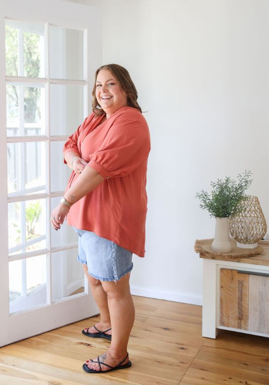 Halley Top Rust - Daisy’s Closet