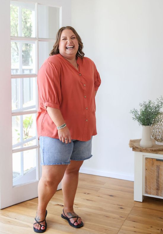 Halley Top Rust - Daisy’s Closet