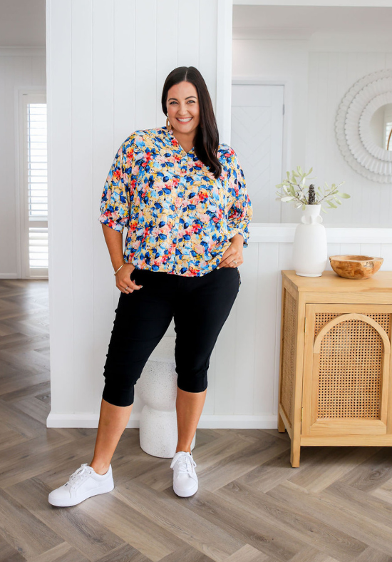 Halley Top Summer Vacay Print - Daisy’s Closet