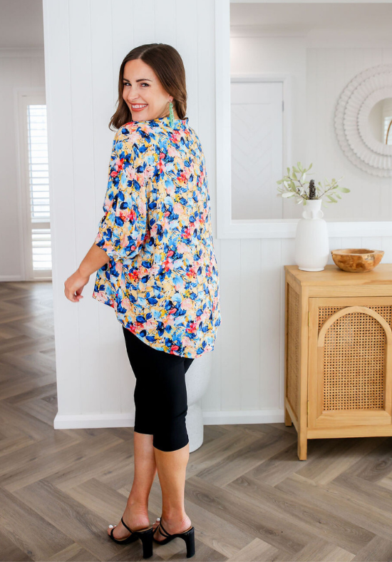 Halley Top Summer Vacay Print - Daisy’s Closet