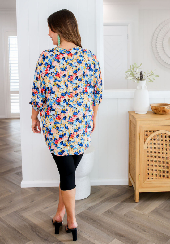 Halley Top Summer Vacay Print - Daisy’s Closet