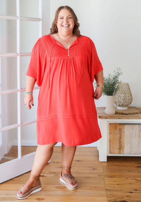 New Kendall Dress Red - Daisy’s Closet