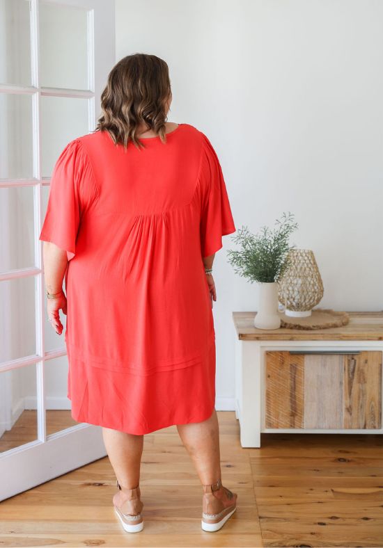 New Kendall Dress Red - Daisy’s Closet