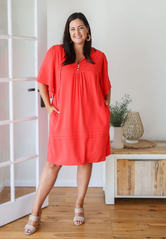 New Kendall Dress Red - Daisy’s Closet