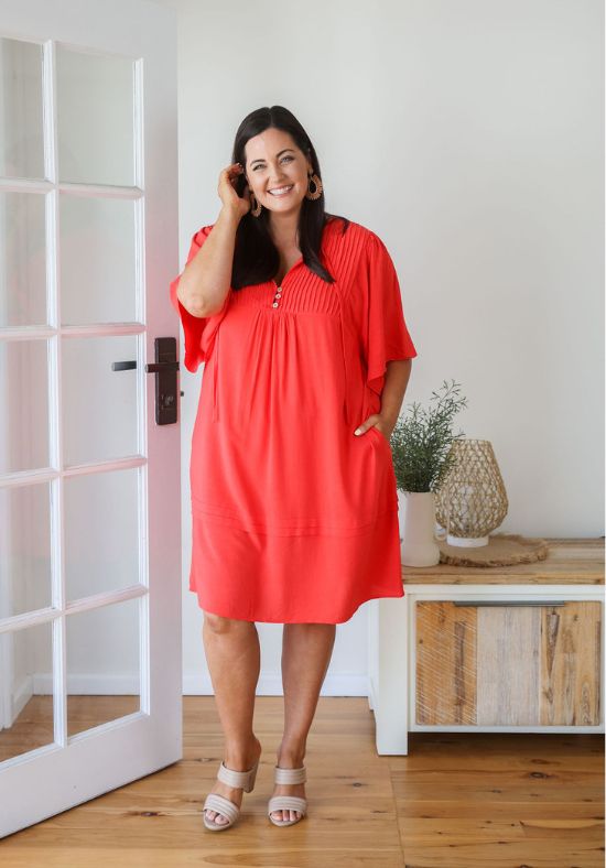 New Kendall Dress Red - Daisy’s Closet