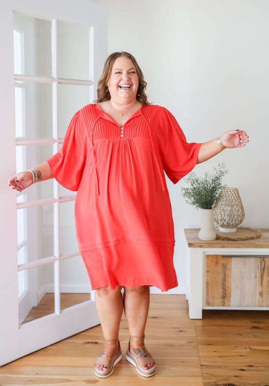 New Kendall Dress Red - Daisy’s Closet