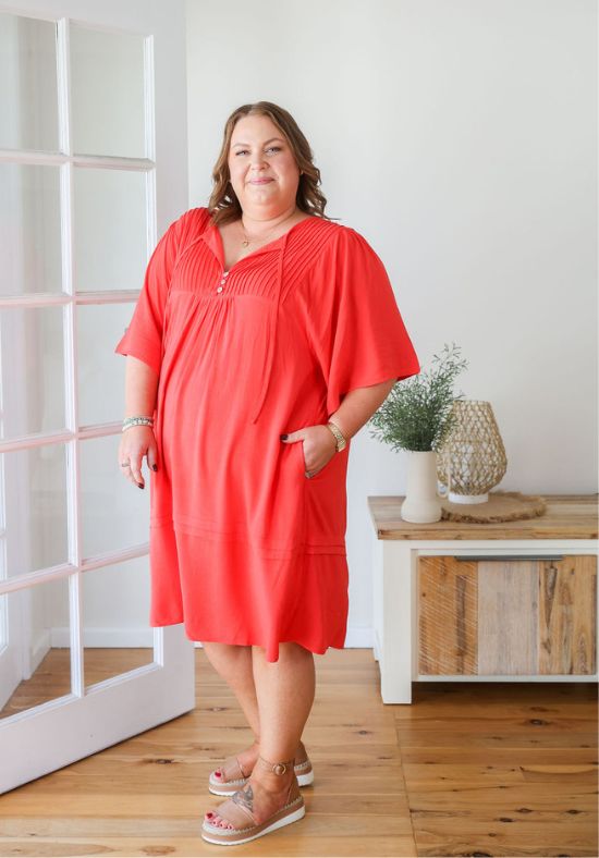 New Kendall Dress Red - Daisy’s Closet