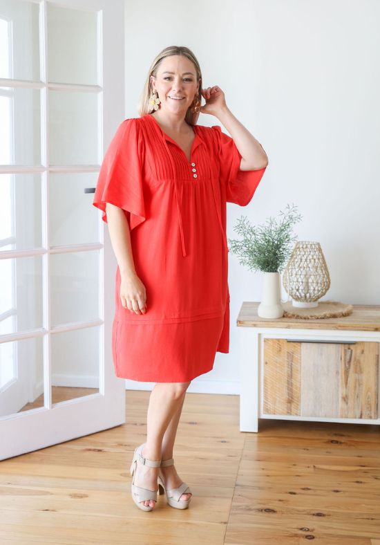 New Kendall Dress Red - Daisy’s Closet