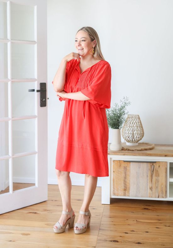 New Kendall Dress Red - Daisy’s Closet