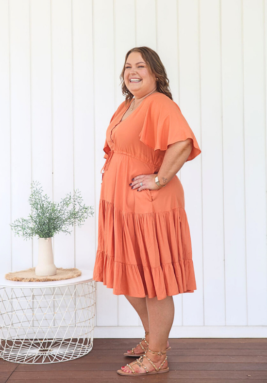 New Tommy Dress Rust - Daisy’s Closet