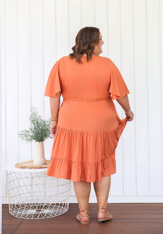 New Tommy Dress Rust - Daisy’s Closet
