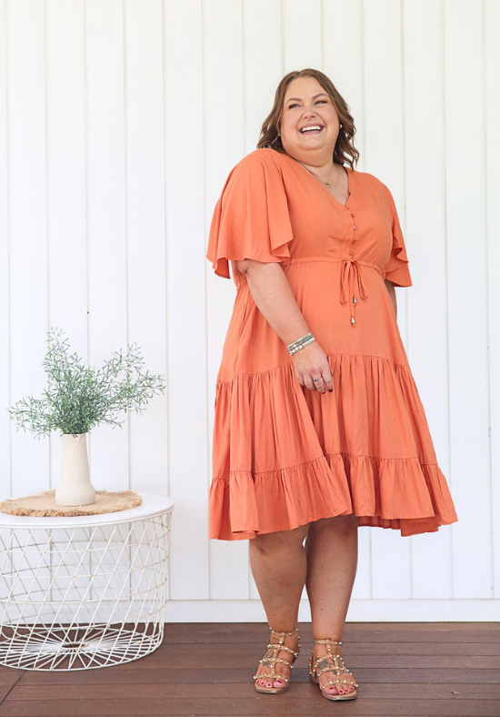 New Tommy Dress Rust - Daisy’s Closet
