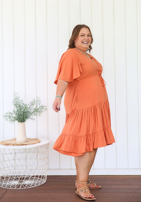 New Tommy Dress Rust - Daisy’s Closet