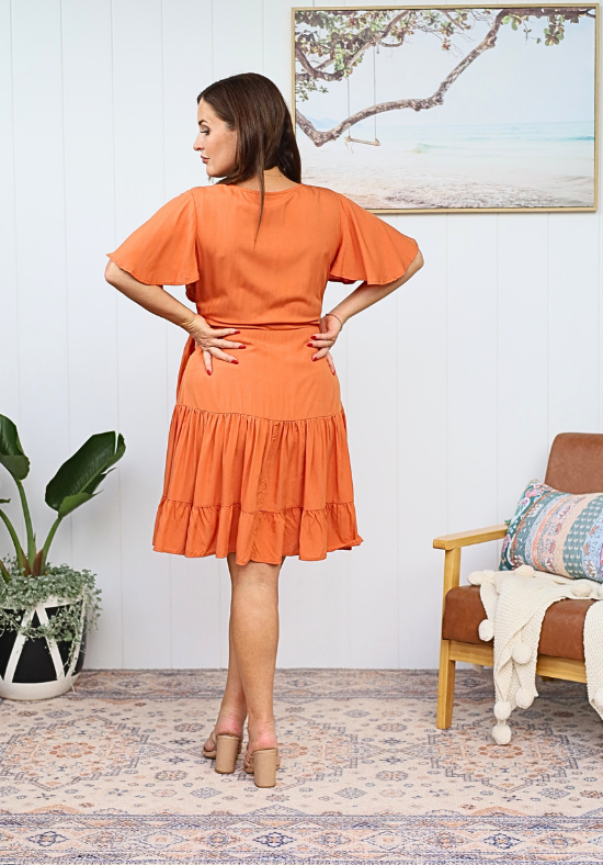 New Tommy Dress Rust - Daisy’s Closet