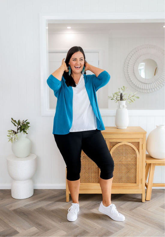 Elsie Shrug Teal - Daisy’s Closet