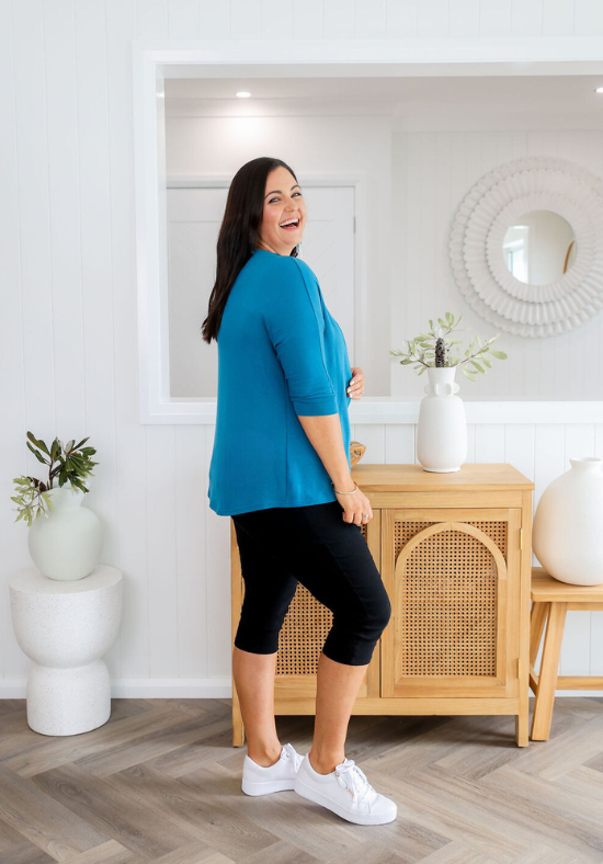 Elsie Shrug Teal - Daisy’s Closet