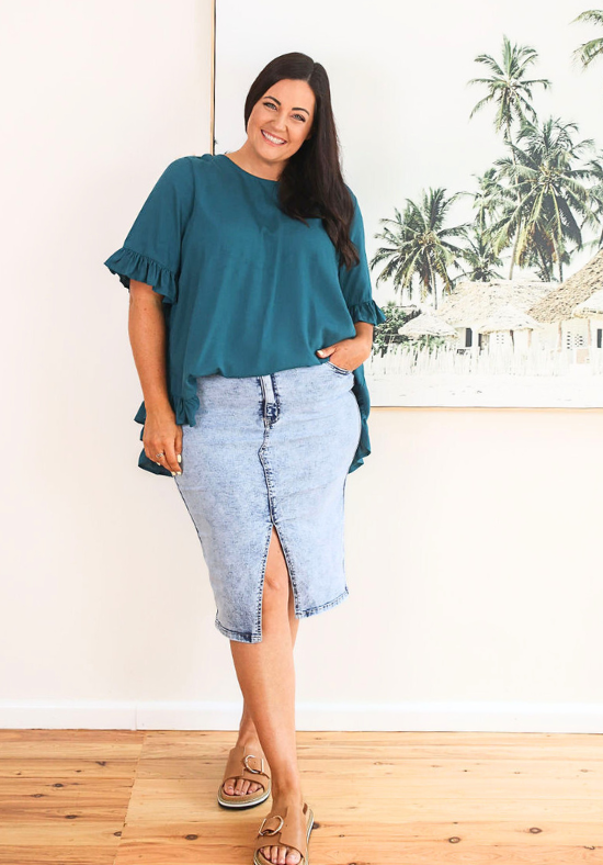 New Look Mila Top Emerald Green - Daisy’s Closet
