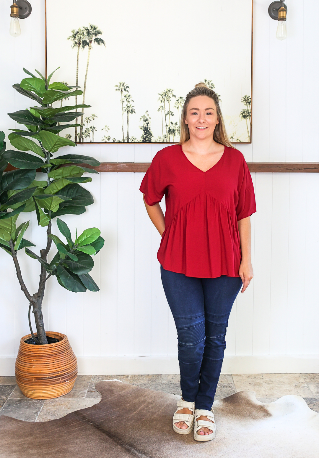 Remi Top Wine - Daisy’s Closet