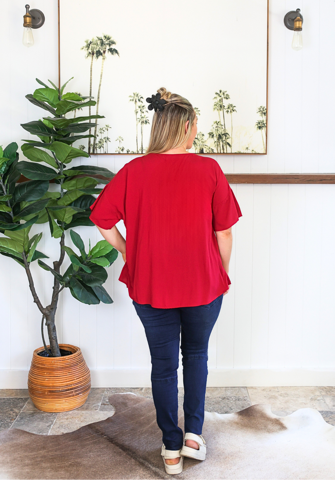 Remi Top Wine - Daisy’s Closet