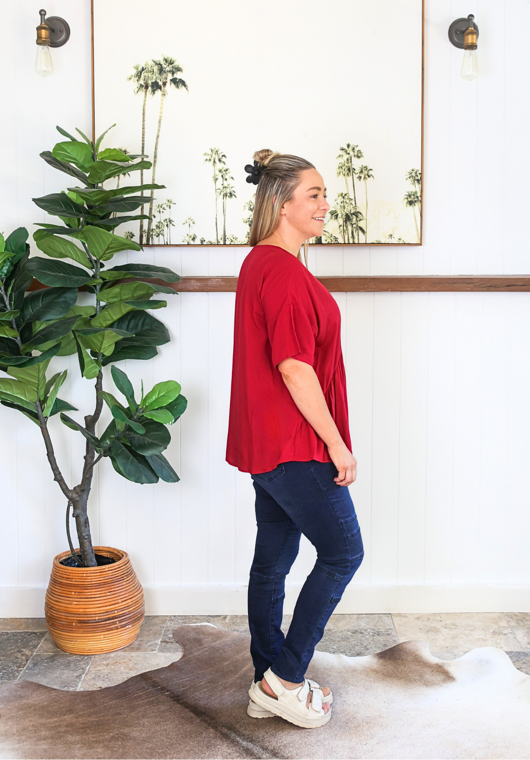 Remi Top Wine - Daisy’s Closet