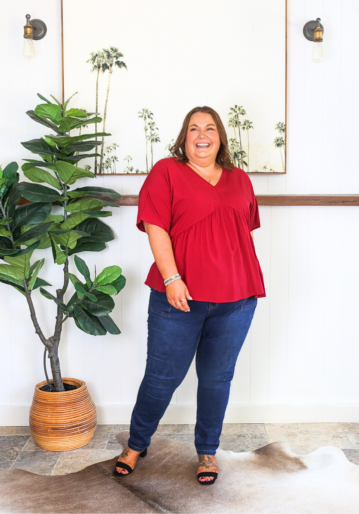 Remi Top Wine - Daisy’s Closet