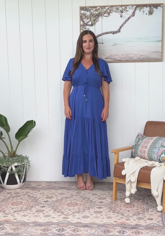 New Gracie Maxi Dress Cobalt Blue