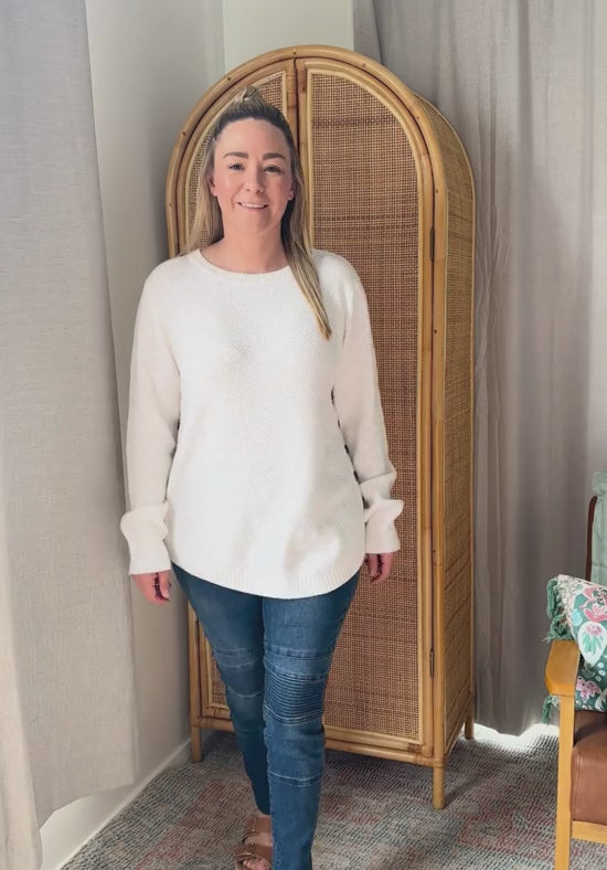 Stella Knit Jumper White