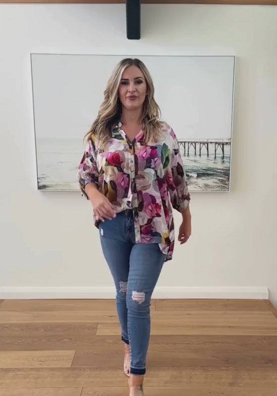 Halley Top Paintbrush Print